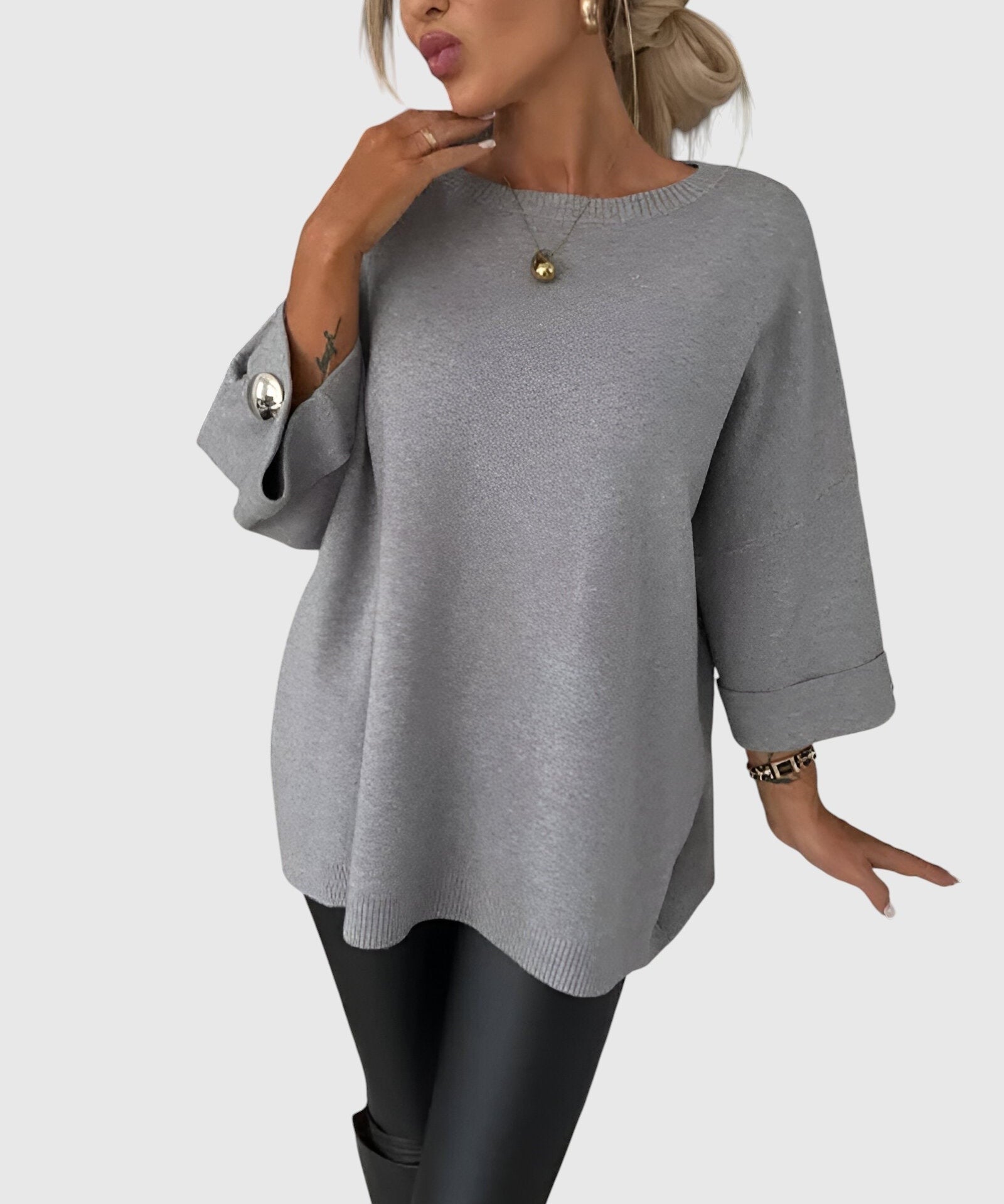 Janel - Elegáns mindennapi pulóver