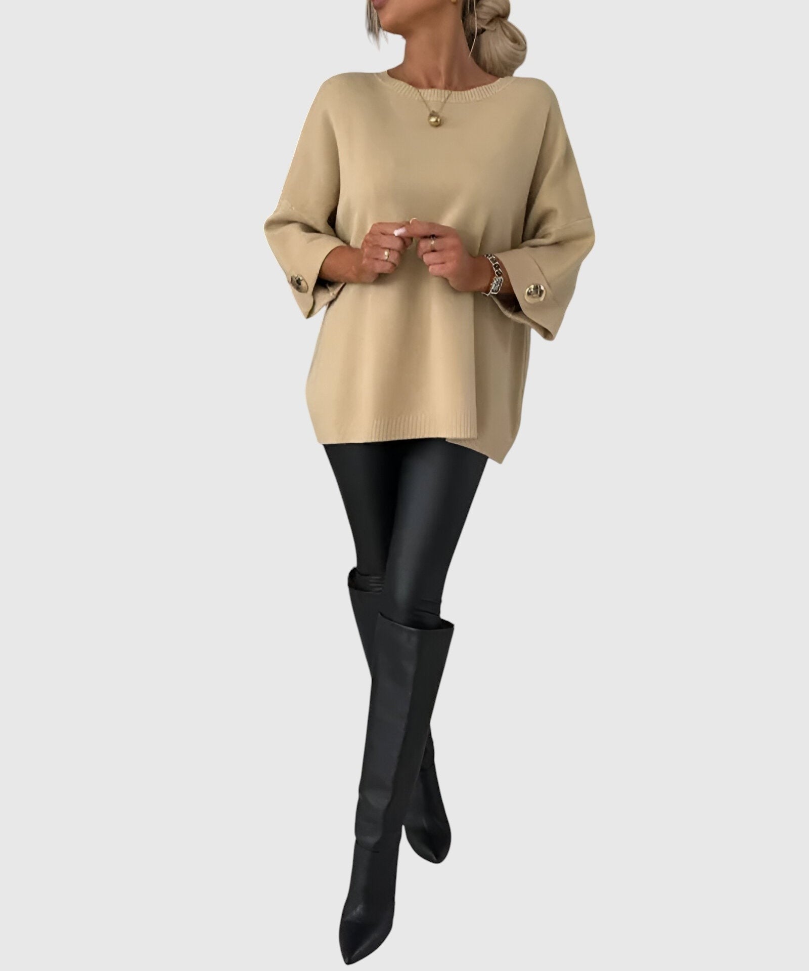 Janel - Elegáns mindennapi pulóver