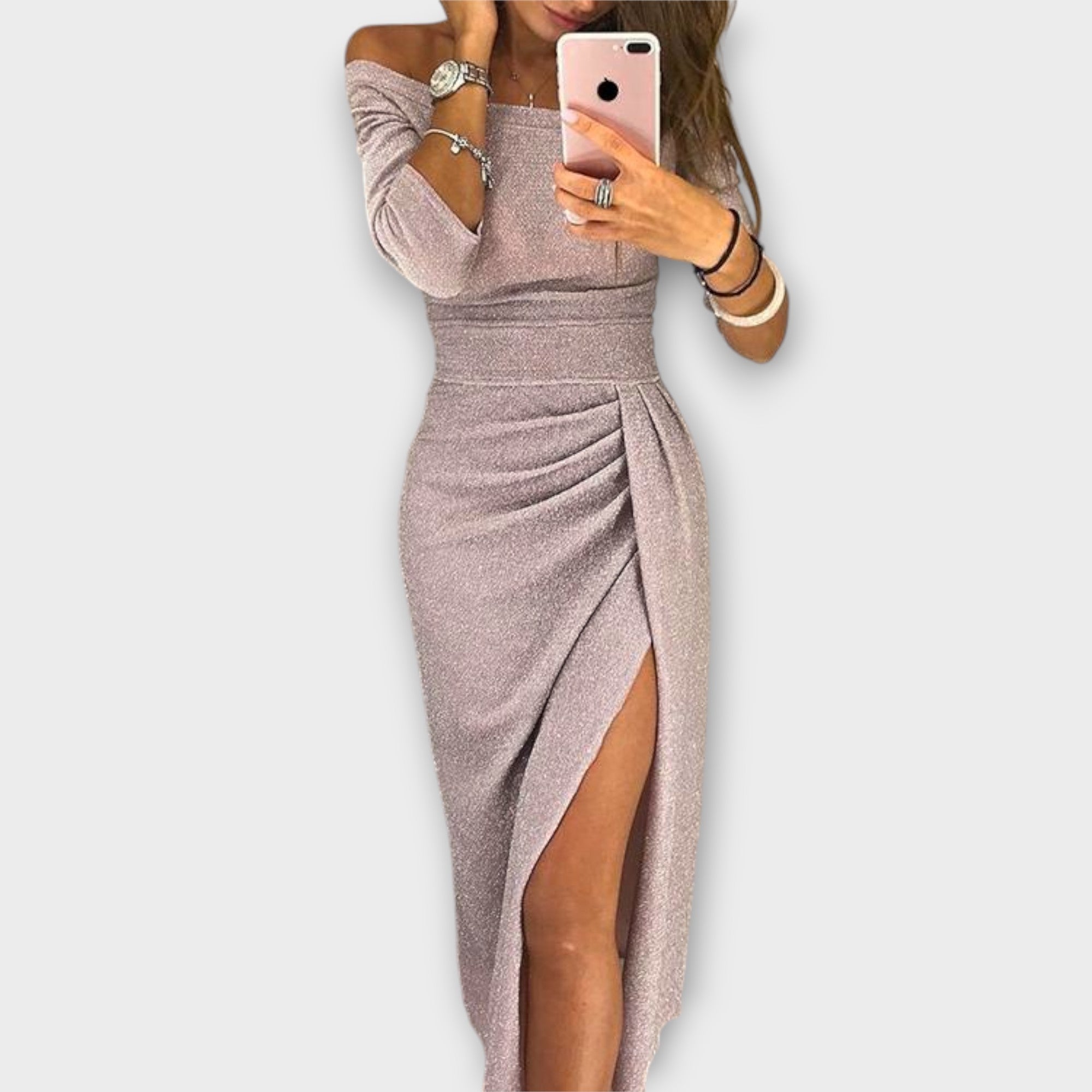 Lena | Elegáns vállnélküli ruha nőknek