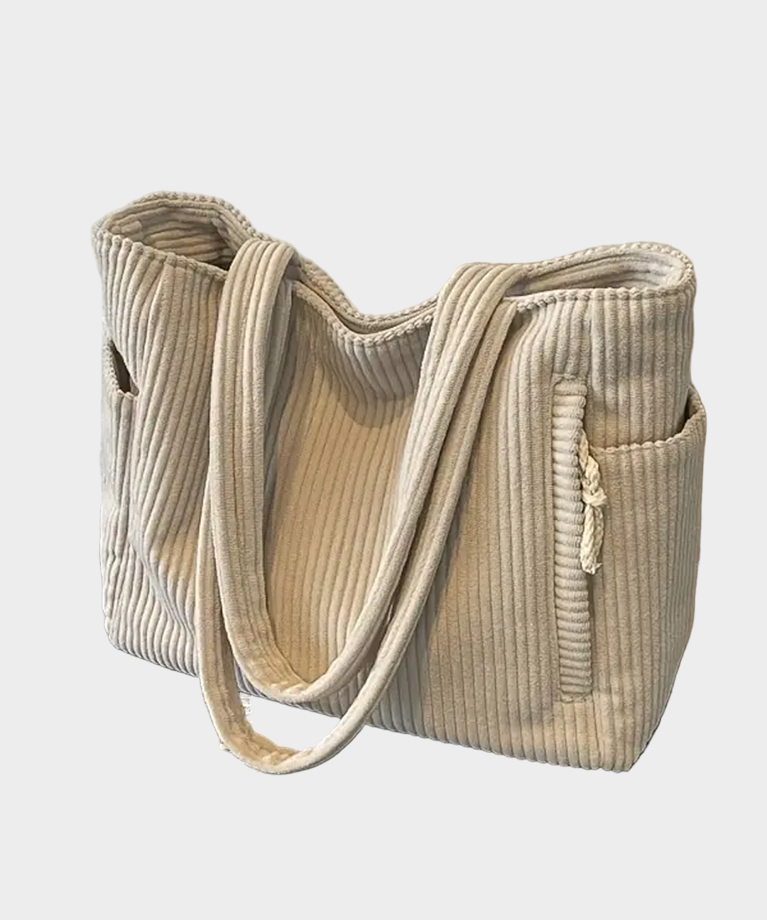 Kötött Oldaltáska Részletes Zsinórcsomóval és Modern Árnyalattal