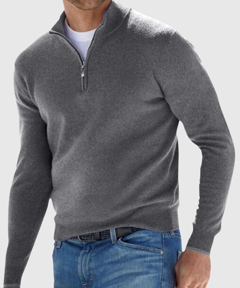 Ödön - Elegáns pulóver cipzárral