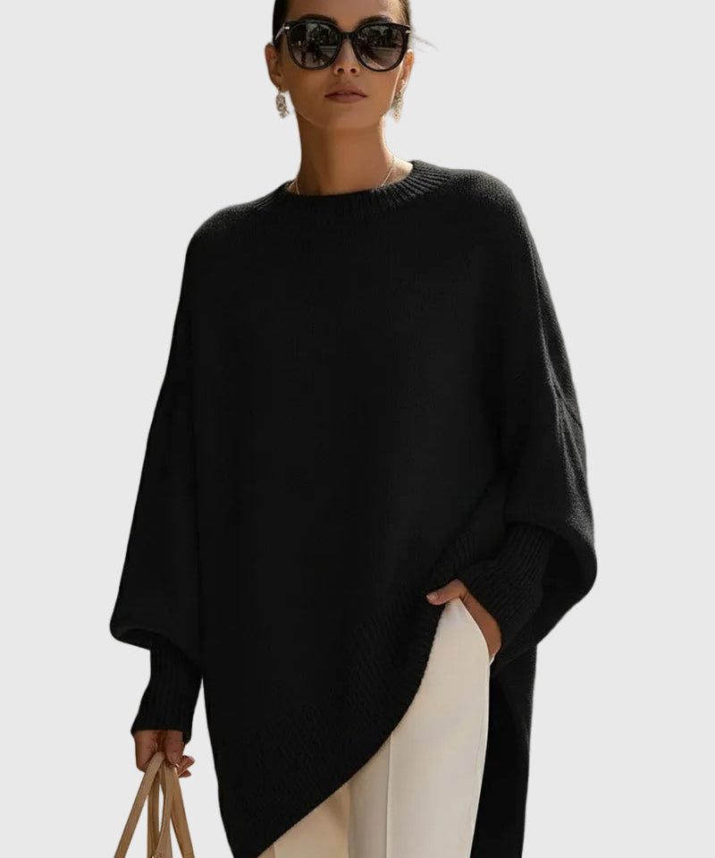Kimia - Oversized Kötött Kerek Nyakú Pulóver