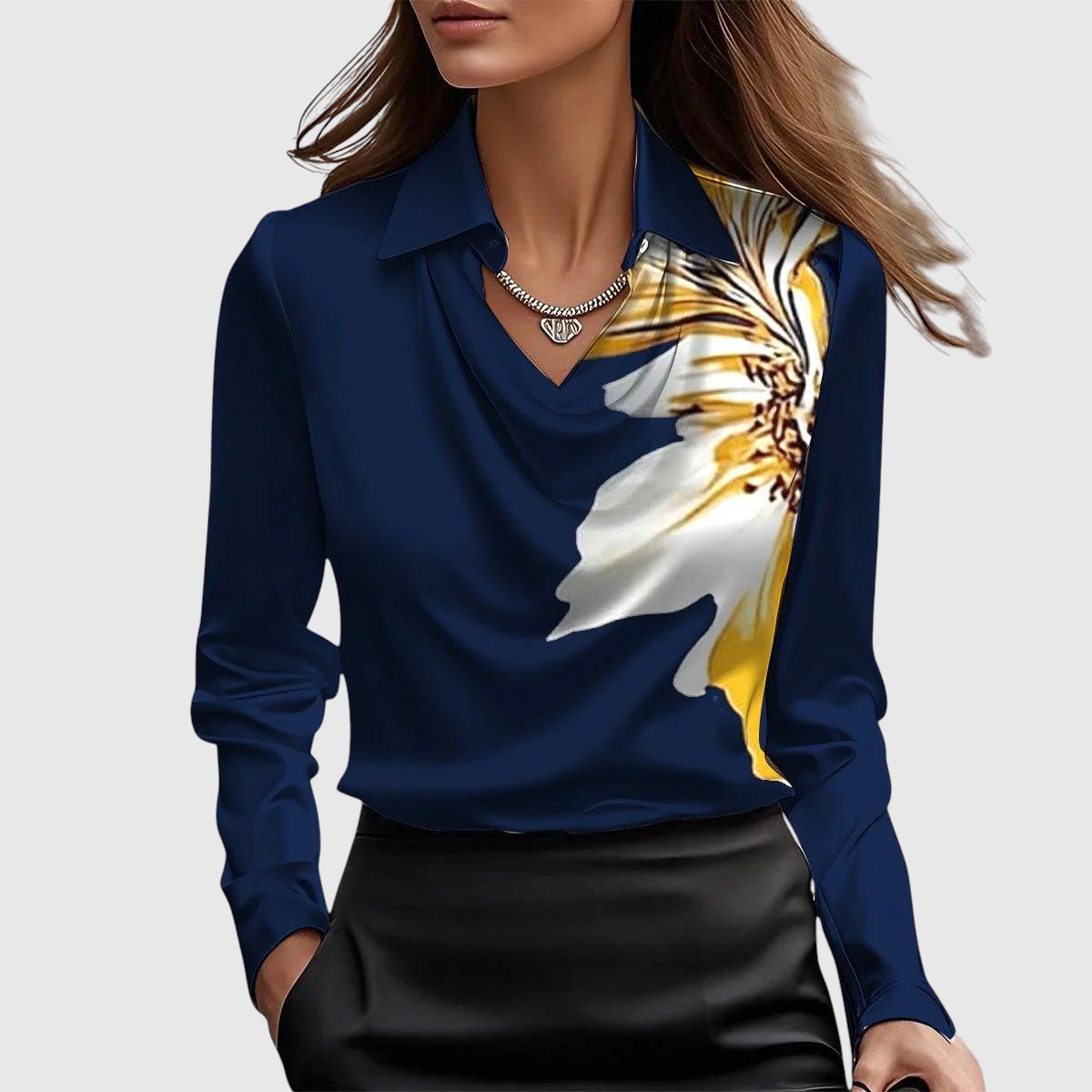 Adela – Elegáns selyemhatású blúz