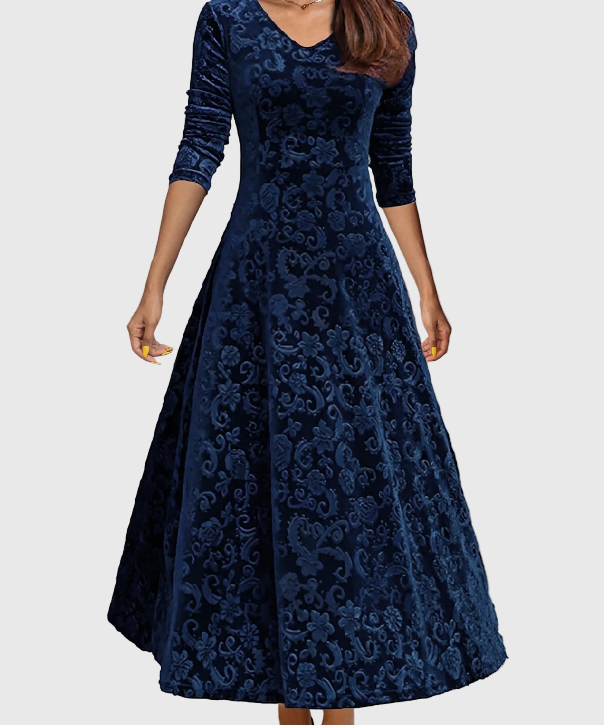 Nancy | Ünnepi velúr elegancia ruha