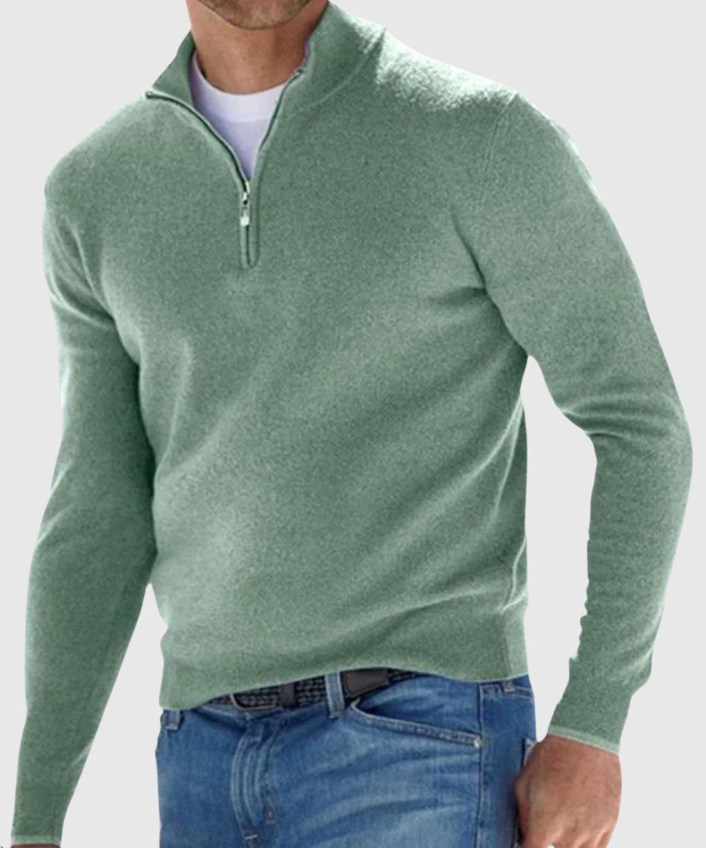 Ödön - Elegáns pulóver cipzárral