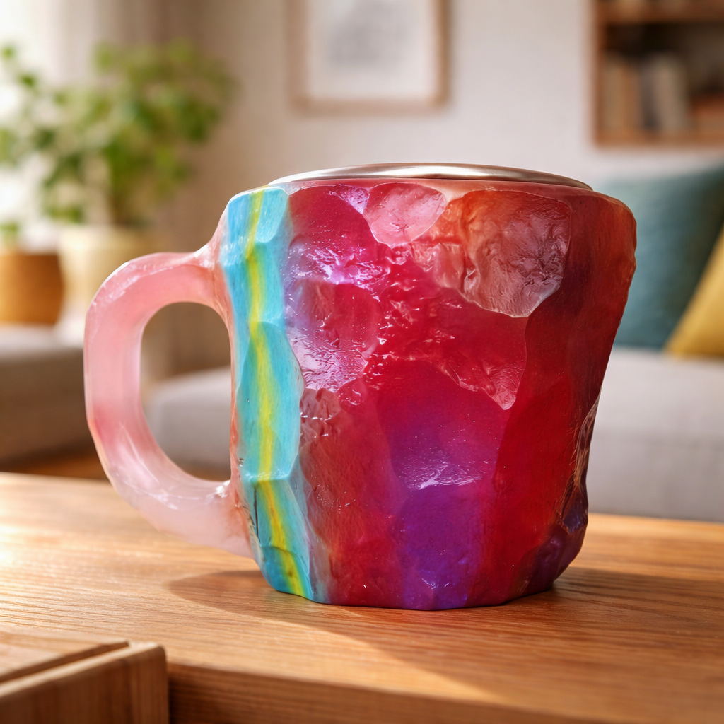 Ásványi kristályos kávéscsészék