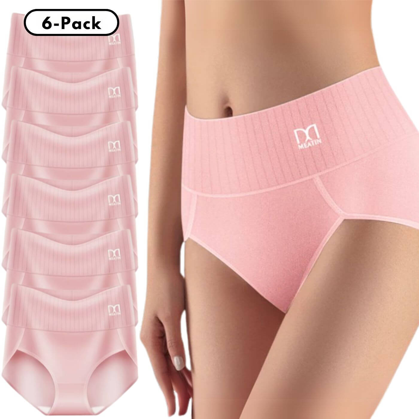 6 darabos rugalmas derékformáló alsónemű