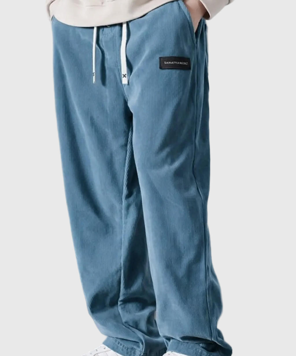 Kényelmes Szarvasbőr Bársony Nadrág