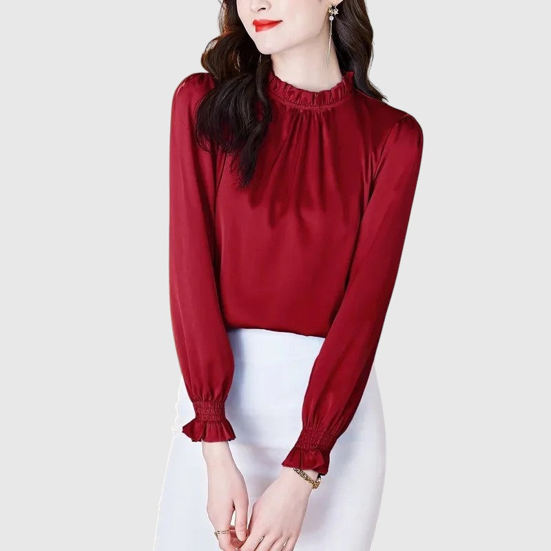 Jana - Elegáns selyem blúz