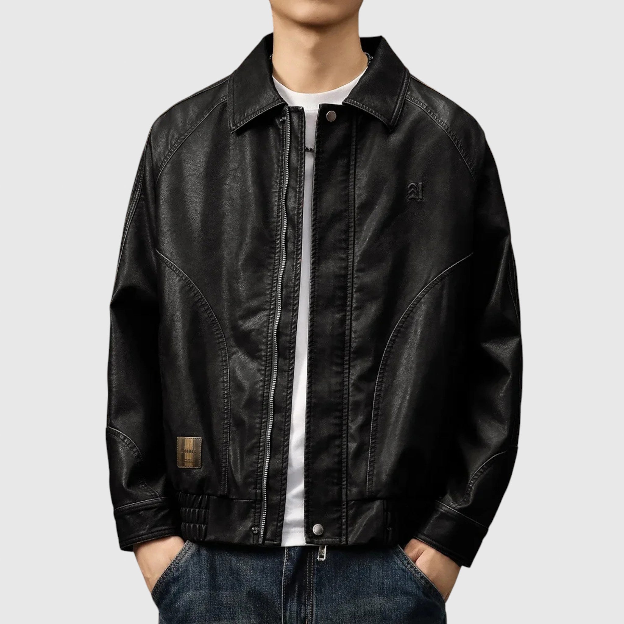 Živko-Széles bőrkabát