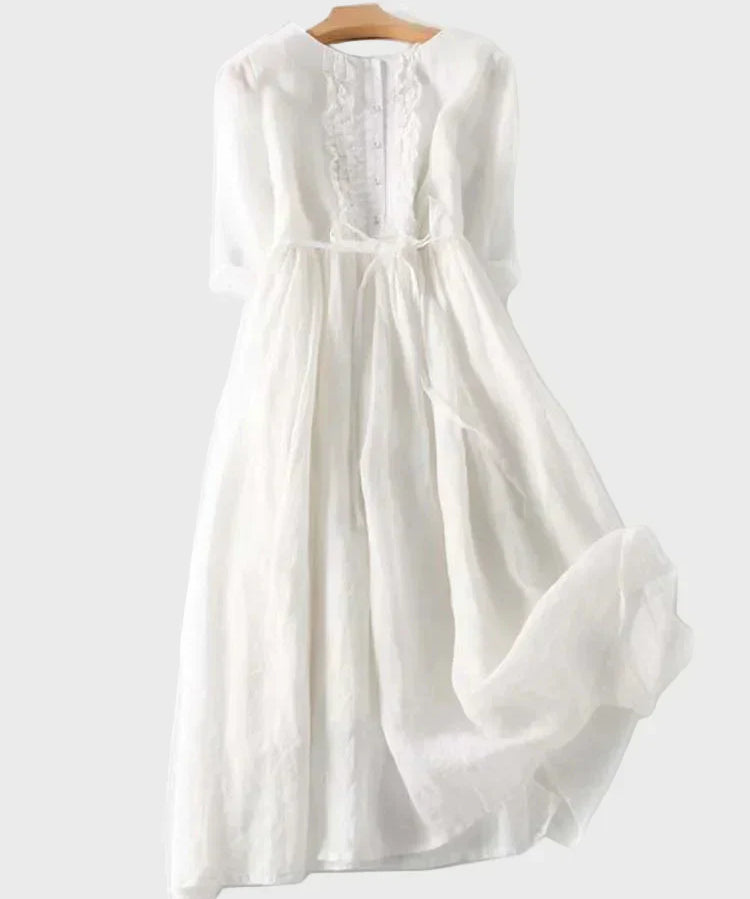 Noémi | Lágy zöld elegáns hosszú ruha