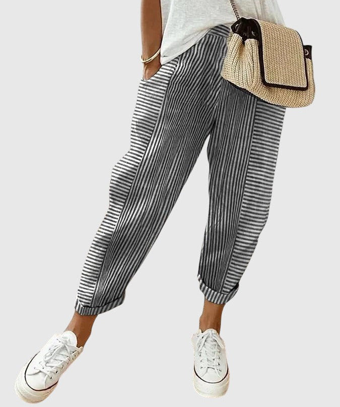 Nina – Elegáns csíkos nadrág