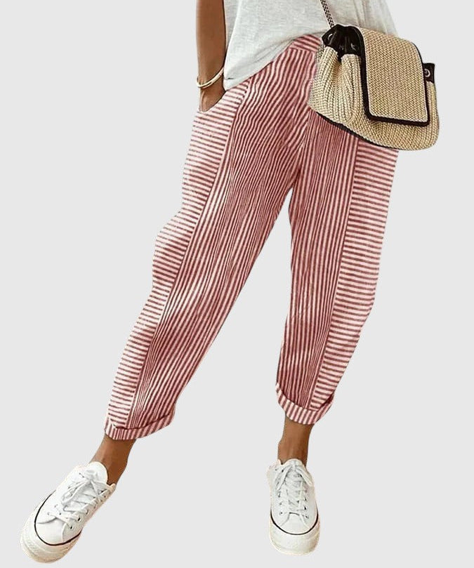 Nina – Elegáns csíkos nadrág